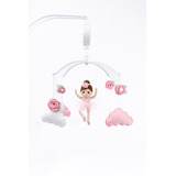Móbile Musical Giratório Berço Brinquedo Bebe Bailarina