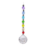 Mobile Suncatcher Cristais Pêndulo 7 Chacras Boas Energias 
