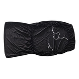 Mobília Elástica Slipcover Sofá Sala De Estar Soft Preto