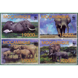 Moçambique - Elefantes - 2002 - S/completa - Wwf