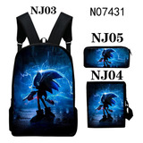 Mochila 3d Transfronteiriça Hedgehog Schoolbag Fashion, 3 Pe