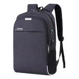 Mochila Anti Furto Notebook Saida Cabo Aux Usb Fone Ouvido