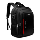 Mochila Anti Furto Notebook Saida P/ Usb E Fone De Ouvido