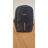 Mochila Anti Furto Preta Notebook 15.6 Entrada Usb Tedge