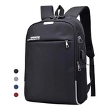Mochila Antifurto Notebook C/ Saida Cabo Aux Usb Fone Ouvido