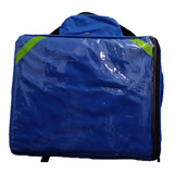 Mochila Bague Motobói Entregas, Pizzas, Só Capa Azul Royal