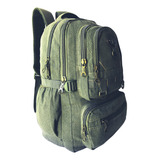 Mochila Bolsa Escolar Lona Tecido Grosso Masculina Feminina 