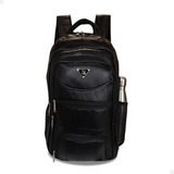 Mochila Bolsa Grande Notebook Escola Viagem Passeio Couro