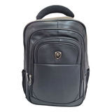 Mochila Bolsa Masculina Couro Reforçado Notebook 16 Escola
