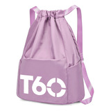 Mochila Bolsa Masculina Treino Academia Esportiva Tipo Saco Cor Lilás Desenho Do Tecido Cor