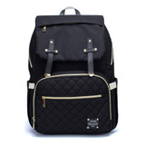 Mochila Bolsa Maternidade Lequeen Bege Dândi Smart Moda Bebê