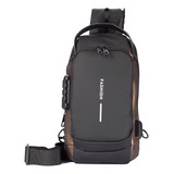 Mochila Bolsa Ombro Transversal Usb Cadeado