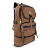 Mochila Bolsa Resistente Em Lona Camping Reforçada 50 L Escolar Notebook Viagem Acampamento Pescaria Trabalho Expansível