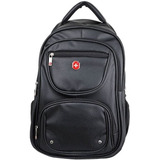 Mochila Bolsa Unissex Preta Executiva Notebook Pu Courino 