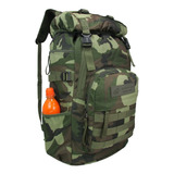 Mochila Bolsa Verde Camuflado Camping Trilha Resistente 55lt