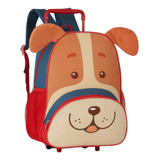 Mochila C/ Rodinhas Pets Animais Bolsa Escolar Infantil