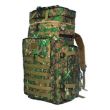 Mochila Camping Tática Milita Lona Trilha Camuflada Mochilão