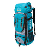 Mochila Camping Trilha Pescaria Viagem Com Capa De Chuva 