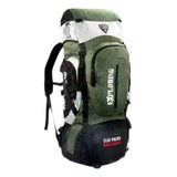 Mochila Camping Trilhas Viagem Impermeavel 70l Clio Mc5386 Cor Verde Desenho Do Tecido Liso