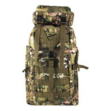 Mochila Camuflada Impermeável Camping Reforçada 70 Litros