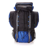 Mochila Cargueira Intruder 60 Litros Preto E Azul Nautika 