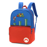 Mochila Costas Escolar Nintendo New Super Mario Bros.