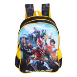 Mochila De Alças Garena Free Fire Com Estojo Escolar Gamer