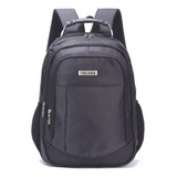 Mochila De Costas Executiva P/ Notebook Impermeável Cabo Aço Cor Preto Desenho Do Tecido Liso