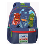 Mochila De Costas P Pj Masks Alça Acolchoada 32x26x10cm