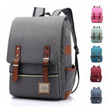 Mochila De Lona Casual Vintage Masculina E Feminina Bolsa De