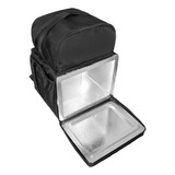 Mochila Delivery Bolsão Gigante C/ Isopor Laminado 45l Preta