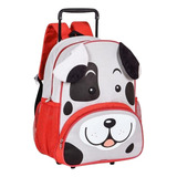 Mochila Escolar Carrinho Pets Rodinhas Infantil Clio 15
