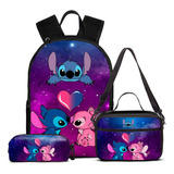 Mochila Escolar Com Estojo E Lancheira Térmica Kit Infantil