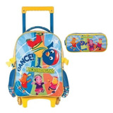 Mochila Escolar Com Rodinhas Backyardigans +