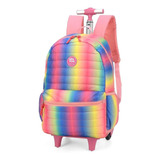 Mochila Escolar Com Rodinhas Super Fashion