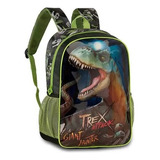 Mochila Escolar Costa Dinossauro T-rex Attack