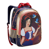 Mochila Escolar Creche Passeio Infantil Maça Princesa P