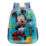 Mochila Escolar De Costas Infantil Mickey Verde P - Xeryus