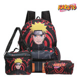 Mochila Escolar De Costas Naruto Estojo