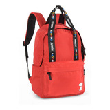 Mochila Escolar Snoopy Peanuts Quadrinho Juvenil Luxcel Cor Vermelho