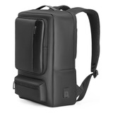 Mochila Executiva Adamantiun Shield Notebook Até 15,6 Polegadas Bolsa Impermeável Usb Cor Preto Desenho Do Tecido Liso