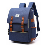 Mochila Executiva Para Notebook Masculina Feminina 25l Cor Azul