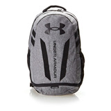 Mochila Hustle 5.0 Masculino E Feminino Under Armour Cor 002-black/gra.med.he/bl Desenho Do Tecido Liso
