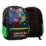 Mochila Infantil Rainbow Friends Menino Creche Pre Escola
