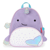 Mochila Infantil Skip Hop Baleia Narval Lilás