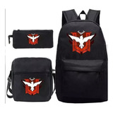 Mochila Infantil Z Free Fire Garena, Conjunto De D, 3 Peças