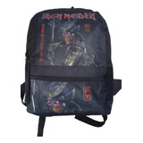 Mochila Iron Maiden Banda De Rock Bolsa Escolar Preta M114