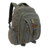 Mochila Kvn Saída De Fone Feche No Meio Lona Motoboy Preto