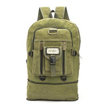 Mochila Lona Escolar Verde Grande 50l Unissex