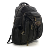 Mochila Lona Reforçada Diversos Bolsos